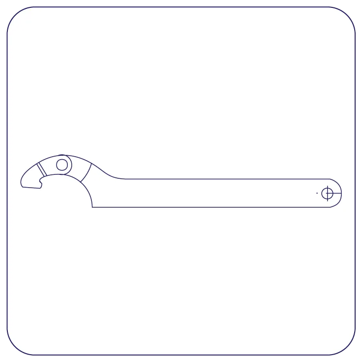Stainless Steel Din Adjustable Spanner
